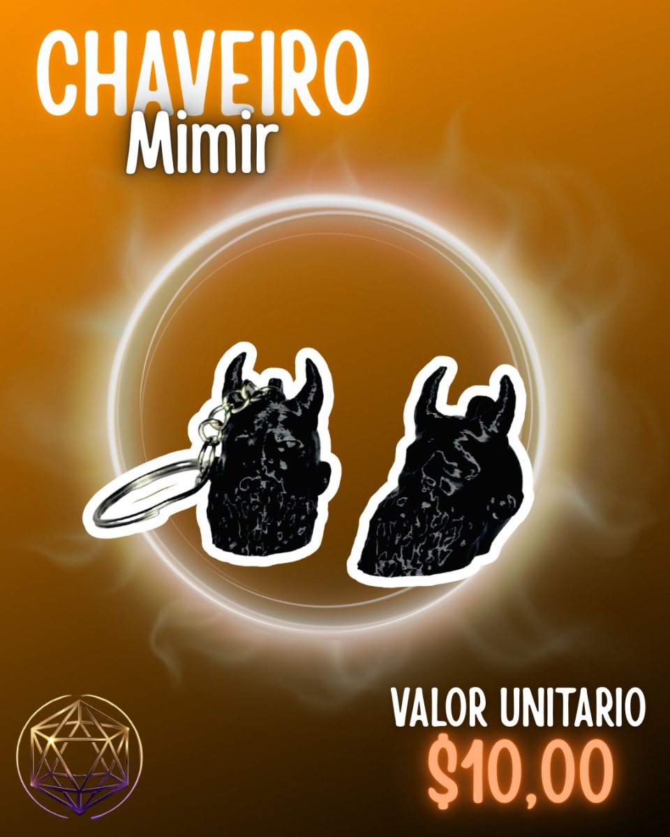 Chaveiro Mimir 3D – Chaveiro Estilizado Geek Personalizado