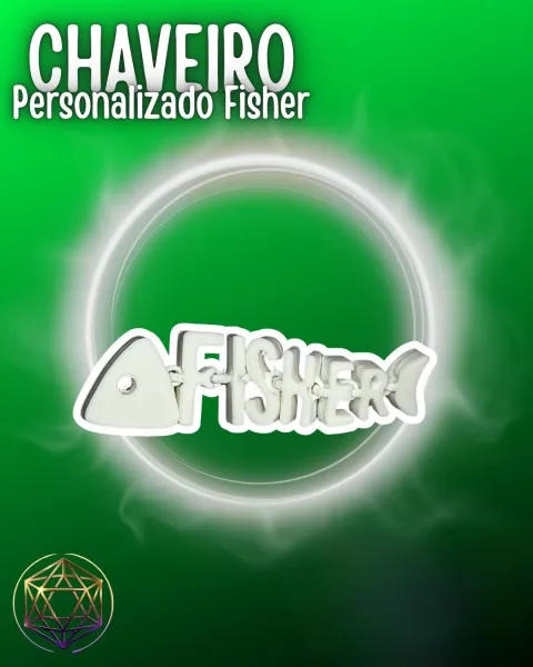 Projeto Chaveiro Personalizado com Logo Fisher – Articulado para Empresas e Marcas