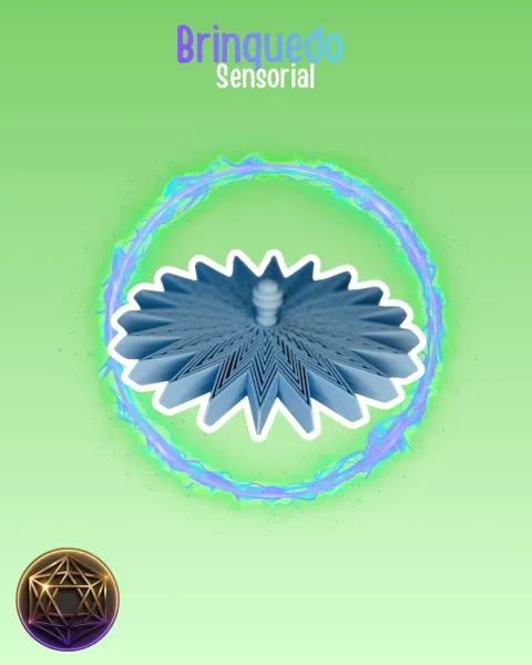 Mandala Sensorial Giratória – Brinquedo Anti Estresse e Decoração Relaxante