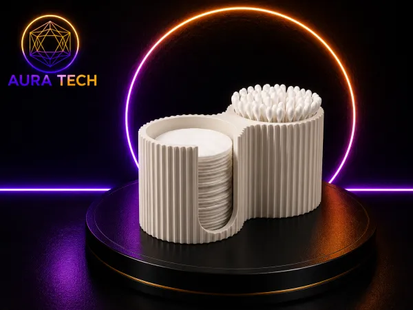 Organizador Algodão Aura Tech: Duplo, Moderno e Minimalista