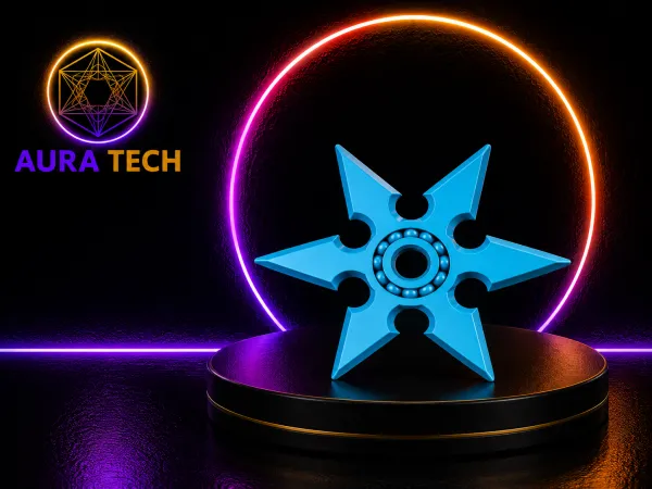 Fidget Spinner Shuriken | Giro Suave e Design Épico | Alívio e Diversão
