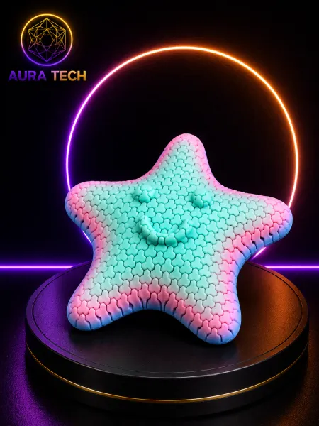 Estrela Fidget Aura Tech | Toque Terapêutico e Cores Vibrantes