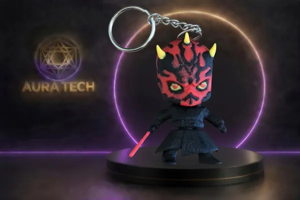 Chaveiro Darth Maul Chibi: O Lado Estiloso da Força no Seu Dia!