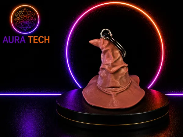Chaveiro Chapéu Seletor Harry Potter – Magia Impressa em 3D para Fãs!