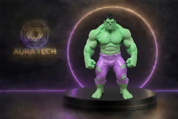 Estátua Hulk Vermelho Esmaga: Detalhes Incríveis e Força Lendária