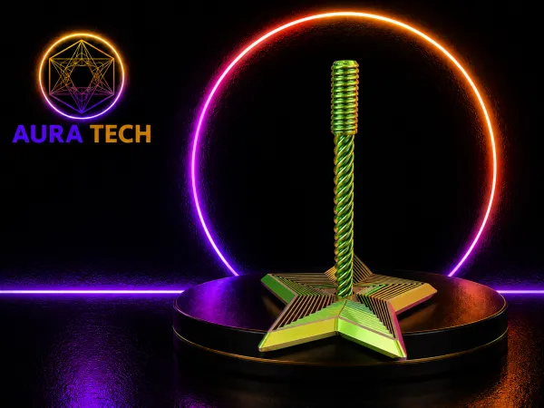 Figet Estelar Decorativo 🌟 | Efeito Degradê Iridescente | Aura Tech