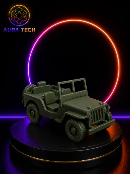 Miniatura Jeep Militar Clássica: Detalhe e Aventura!