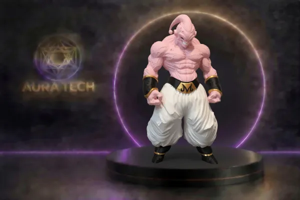 Estátua Majin Buu Dragon Ball Z | Impressão 3D de Alta Precisão | Aura Tech