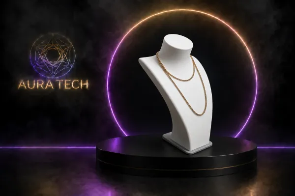 Expositor de Colares Minimalista | Impressão 3D de Alta Precisão | Aura Tech