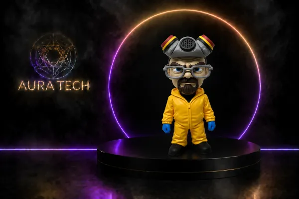 Boneco Colecionável Walter White | Impressão 3D de Alta Precisão | Aura Tech