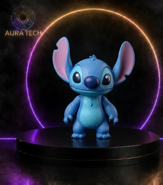 Boneco Stitch | Impressão 3D de Alta Fidelidade | Aura Tech