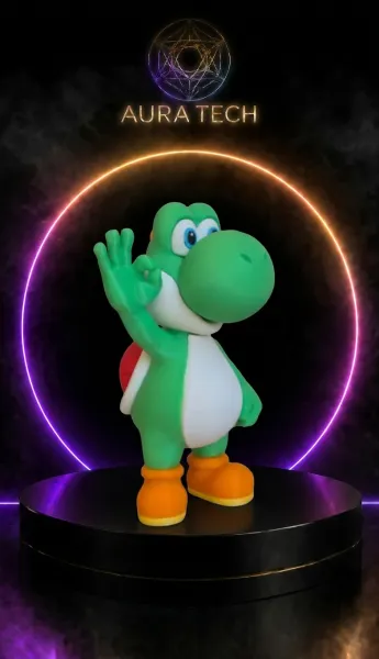 Yoshi Impresso em 3D | Acabamento Profissional | Aura Tech
