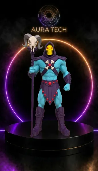 Boneco Colecionável Skeletor | Detalhe Excepcional | Aura Tech