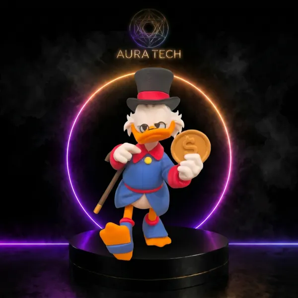 Boneco Tio Patinhas | Impressão 3D de Alta Precisão | Aura Tech