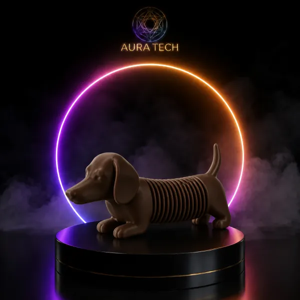 Dachshund Articulado Impresso em 3D | Decoração e Engenharia | Aura Tech