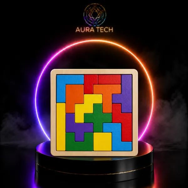 Puzzle Geométrico Modular | Impressão 3D de Alta Precisão | Aura Tech