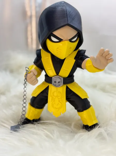 Boneco Chibi Scorpion Mortal Kombat