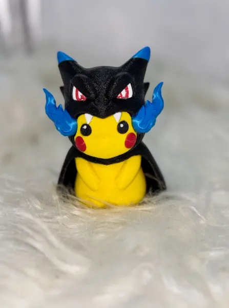 Pikachu Charizard X Impresso em 3D