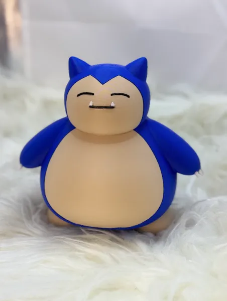 Snorlax Impresso em 3D | Colecionável Premium de Alta Precisão | Aura Tech
