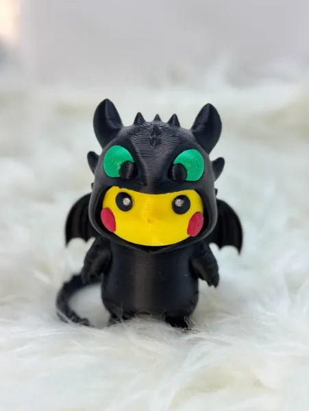 Pikachu Banguela – Impressão 3D Multicolorida