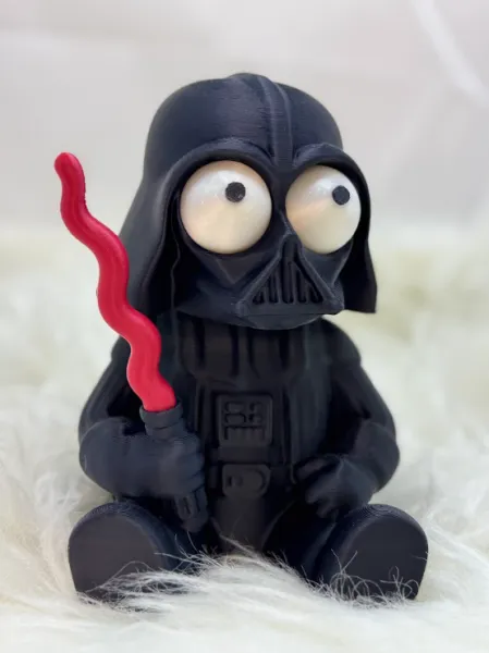 Boneco Darth Vader Chibi com Sabre de Luz