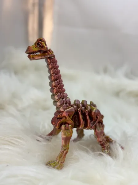 Brontossauro Articulado Impresso em 3D