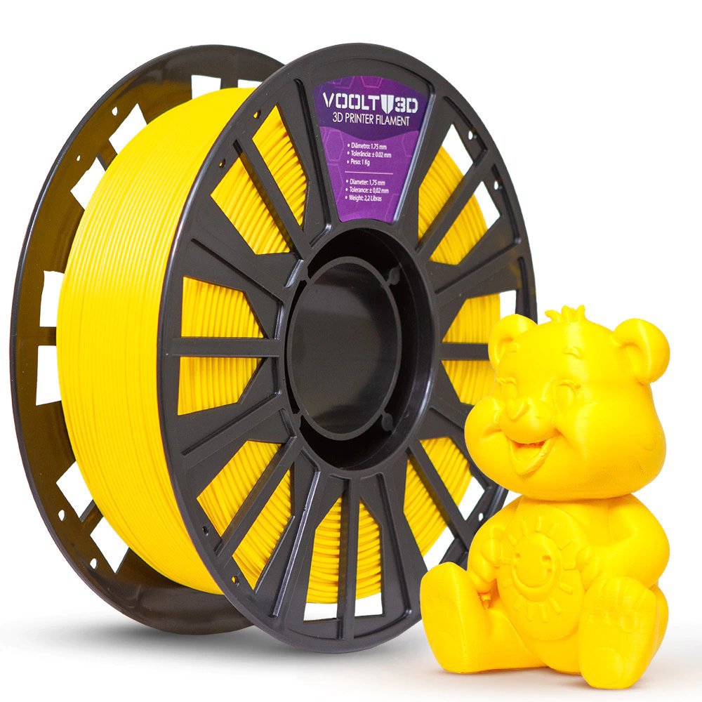 Filamento Voolt PLA Amarelo - 1kg