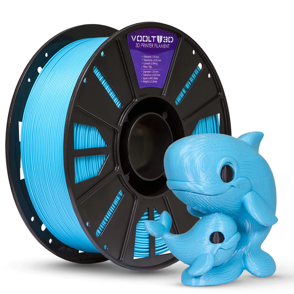 Filamento Voolt PLA Azul Cyan - 1kg
