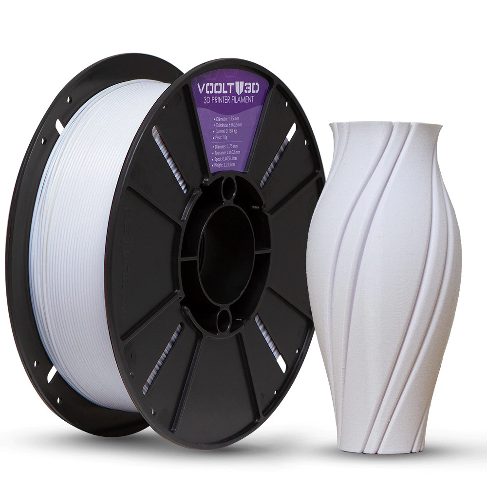 Filamento Voolt PLA Branco Dental - 1kg