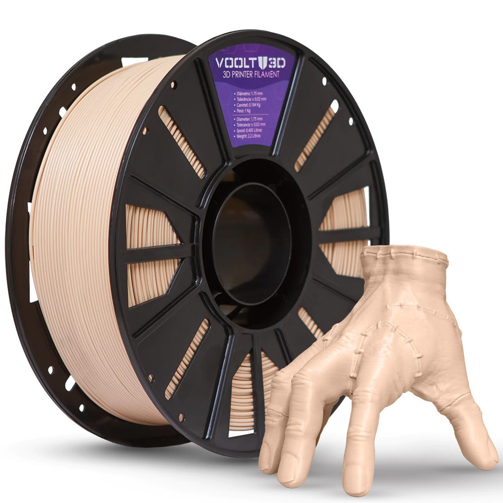 Filamento Voolt PLA Bege Caucasiano - 1kg