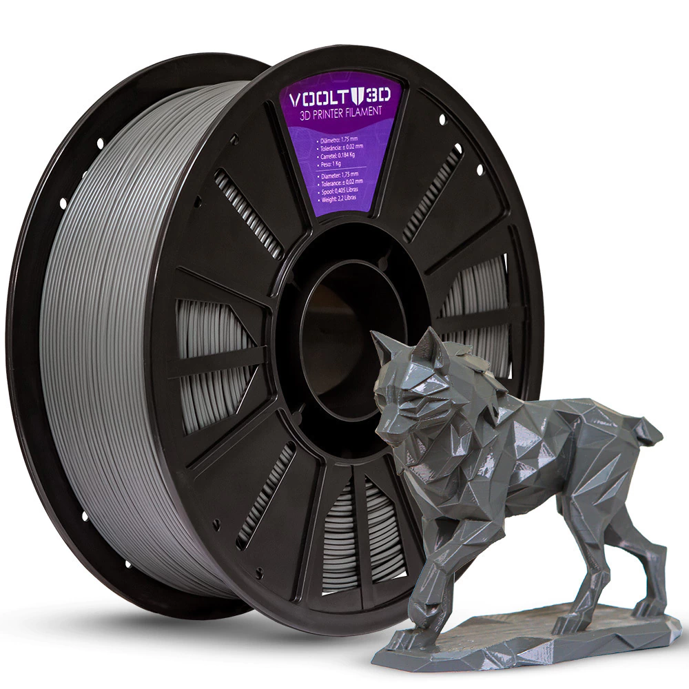 Filamento Voolt PLA Cinza Grafite - 1kg