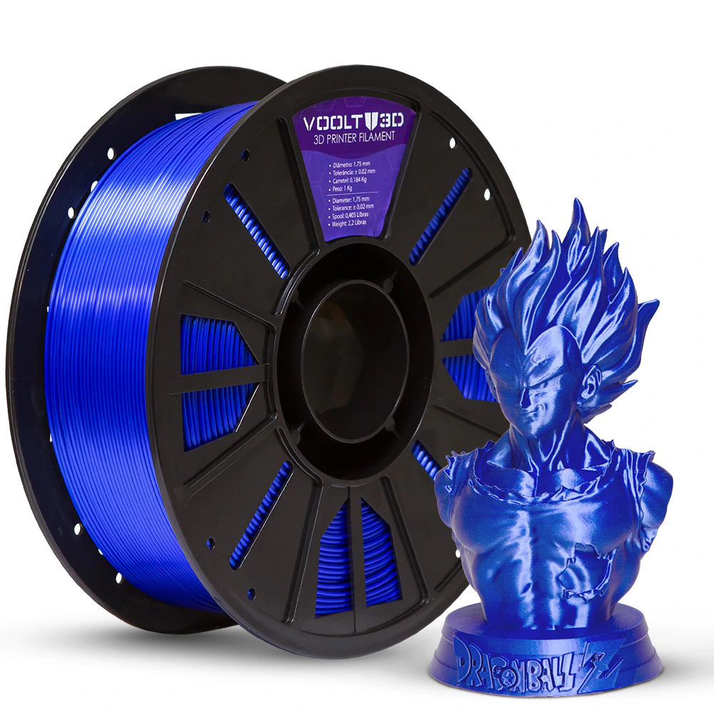 Filamento Voolt PLA Azul Safira V-Silk - 1kg