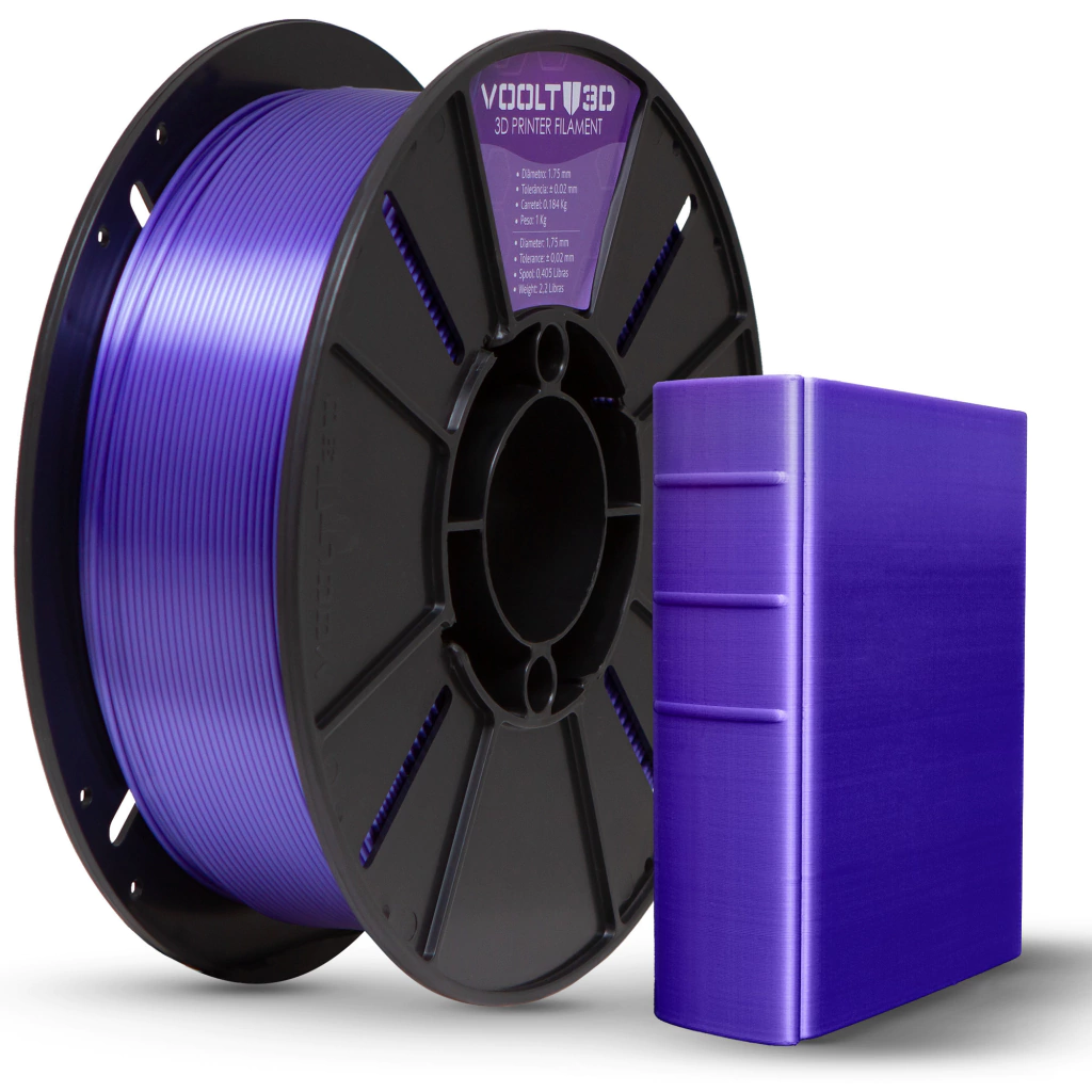 Filamento Voolt PLA Lilás V-Silk - 1kg
