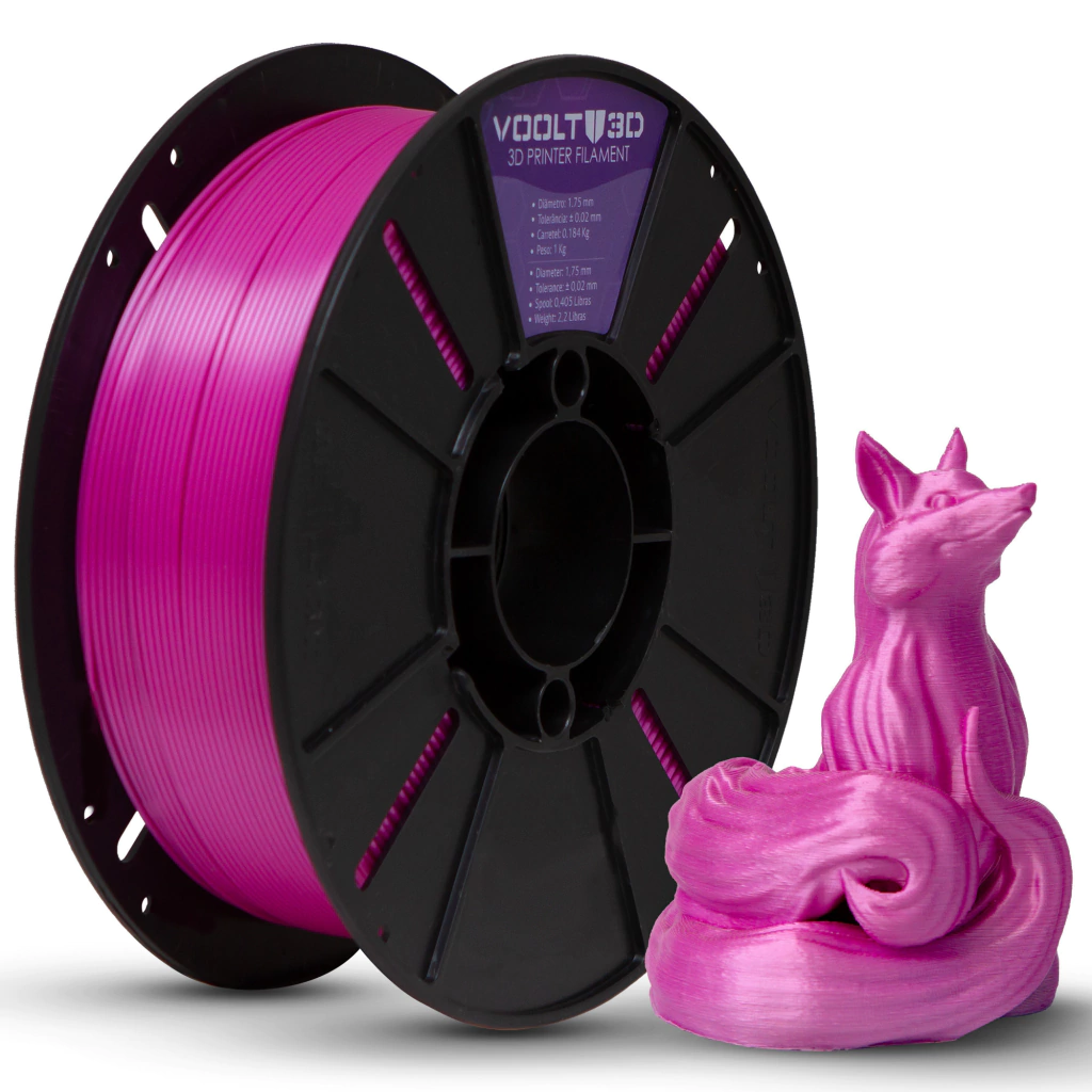 Filamento Voolt PLA Rosa V-Silk - 1kg