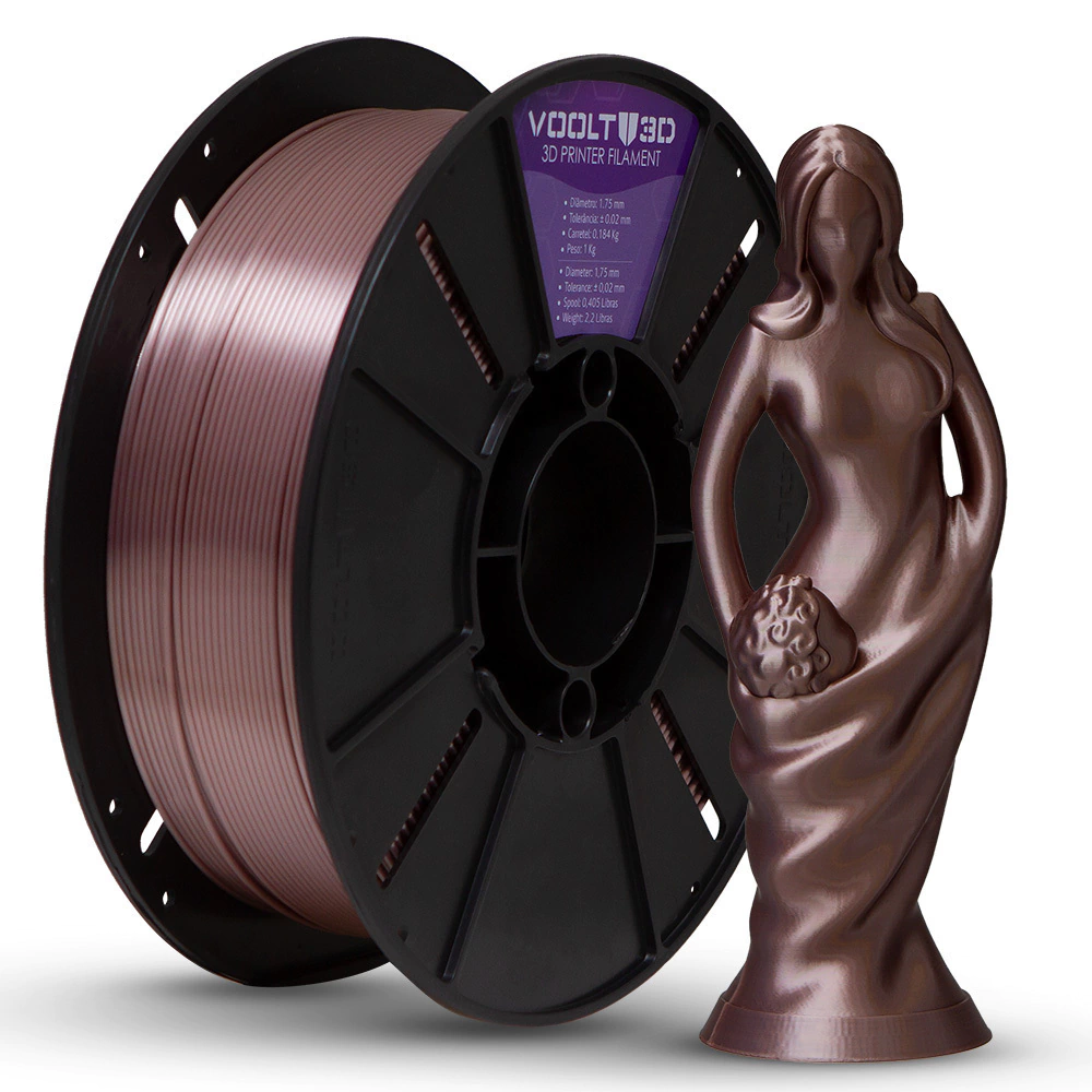 Filamento Voolt PLA Rose Gold V-Silk - 1kg