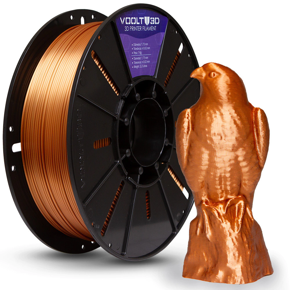 Filamento Voolt PLA Cobre V-Silk - 1kg
