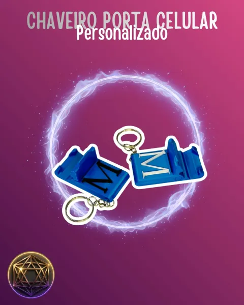 Chaveiro Porta Celular Personalizado – Suporte de Celular com Logo