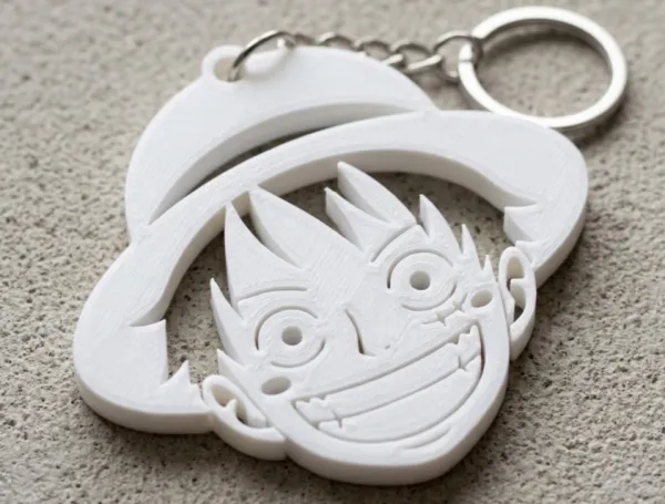 Chaveiro Luffy Chapéu de Palha | Design Exclusivo em Impressão 3D | Estilo Anime