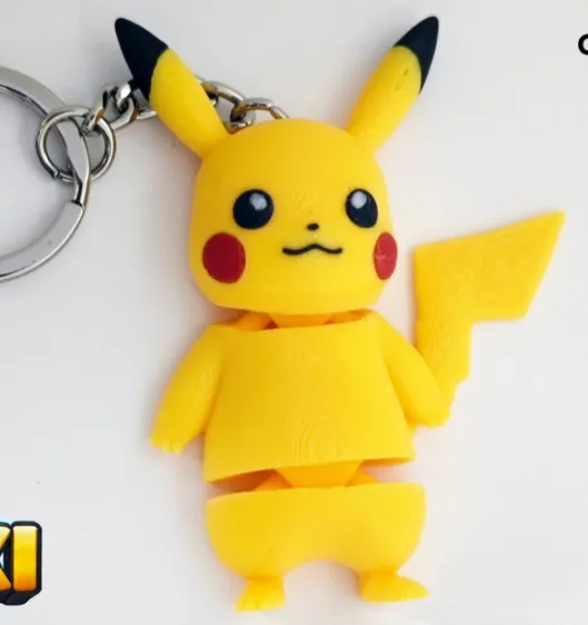 Chaveiro Pikachu Articulado - Seu Pokémon Divertido