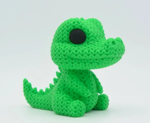 Crocodilo Bordado Fofo Texturizado 3D | Detalhe Exclusivo em Relevo | Design Aura Tech