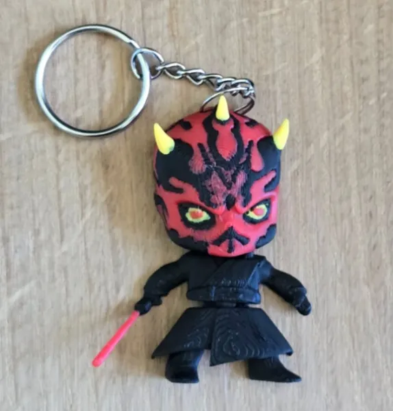 Chaveiro Darth Maul Chibi: O Lado Estiloso da Força no Seu Dia!