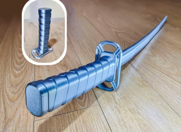 Réplica de Katana Samurai Aura Tech com Suporte Exclusivo
