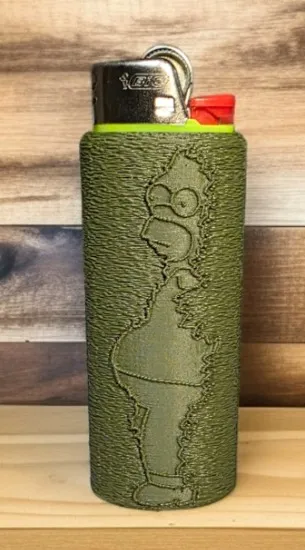 Porta Isqueiro Homer Simpson 3D – Seu BIC com Estilo Geek Único