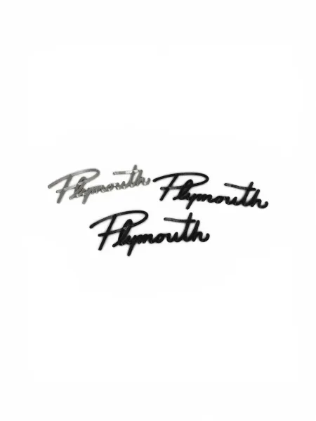 Projeto Peça para carro antigo Plymouth Logo