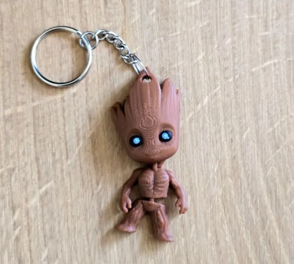 Chaveiro Baby Groot | Detalhes 3D | Colecionável Geek