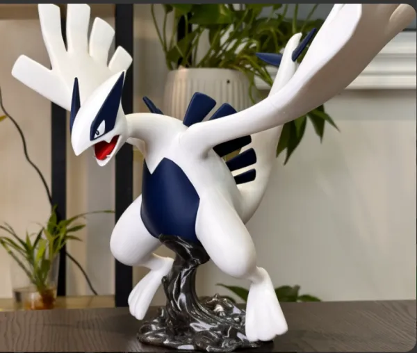 Lugia Pokémon – Impressão 3D Multicolorida