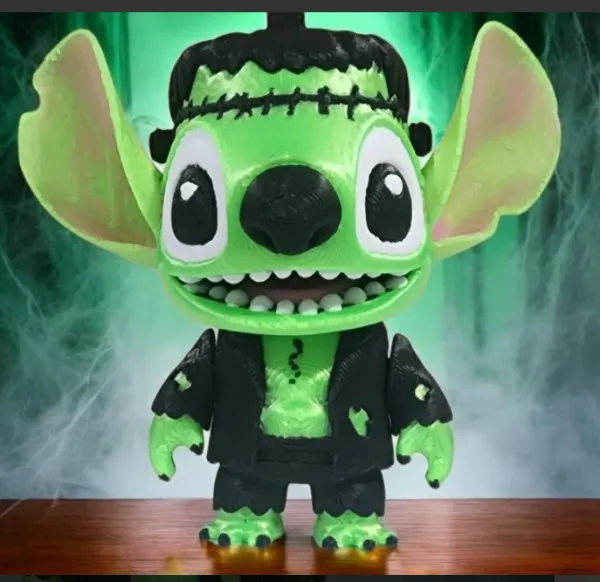 Chaveiro Stitch Frankenstein Fofinho e Flexível