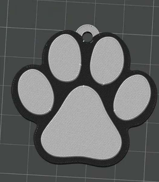 Chaveiro SEM nfc patinha de animal